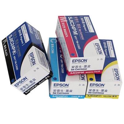 愛普生(Epson) TM-C3520打印機(jī) CMYK 四色原裝墨盒 四色原裝墨盒