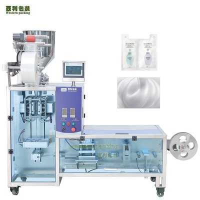 異形袋液體包裝機(jī) 化妝品保濕補(bǔ)水包裝機(jī) 面霜原液全自動包裝機(jī)器