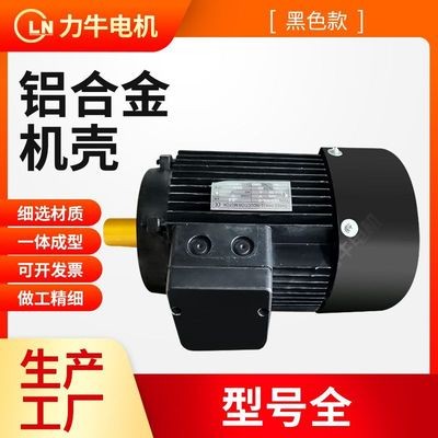 現貨鋁合金機殼 YE3黑色電機外殼 散熱快鋁合金電動機外殼