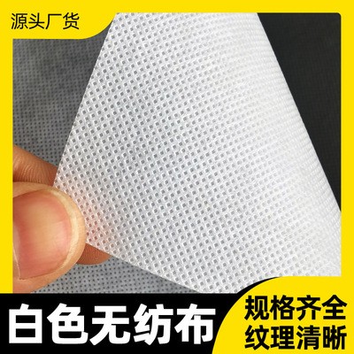 現貨批發pp白色無紡布 家具家紡抱枕內膽一次性鞋帽用白色無紡布