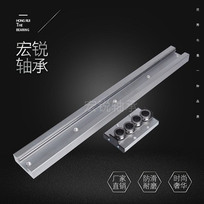 內(nèi)置雙軸心直線導軌SGR10 15 20 35 15N滾輪滑塊滑軌高精度重型軌