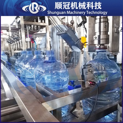 10L大桶PET瓶裝水灌裝封口機 4.5L 8L 15L礦泉水生產流水線設備
