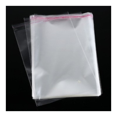 現貨opp袋 透明不干膠口自粘口罩袋pe塑料袋防護服裝包裝袋可印刷