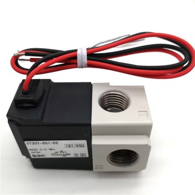 SMC電磁閥VT307-4G1-02全新3通電磁閥 直動式座閥 彈性密封