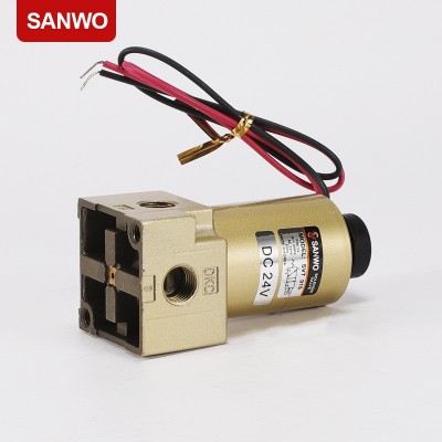 三和電磁閥SVT315橡膠密封三通直動型電磁控制閥sanwo韓國3通閥