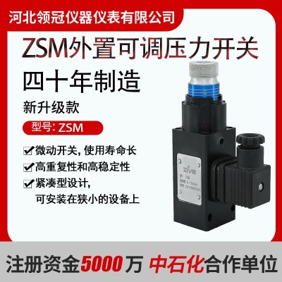不銹鋼壓力開關 外置可調節壓力開關液壓油壓水壓