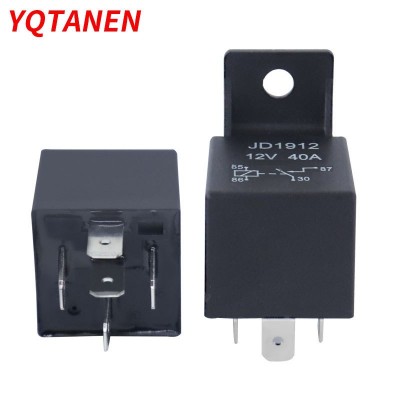 40A12V/24VJD1914/JD1912 4腳/5腳塑料安裝孔 汽車繼電器