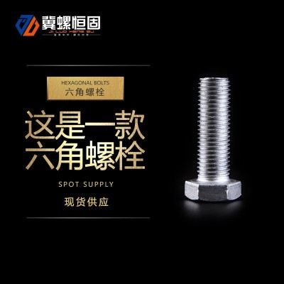 六角螺栓廠家銷售螺栓 螺絲 光伏配件國標熱鍍鋅螺絲 現貨供應