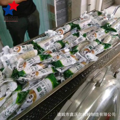 廠家定做 鮮食速凍玉米加工設備 玉米滾杠清洗機 玉米蒸煮漂燙線