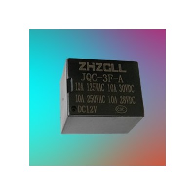 小型繼電器JQC-3FF(T73)-12V A型（常開(kāi)）工廠直供