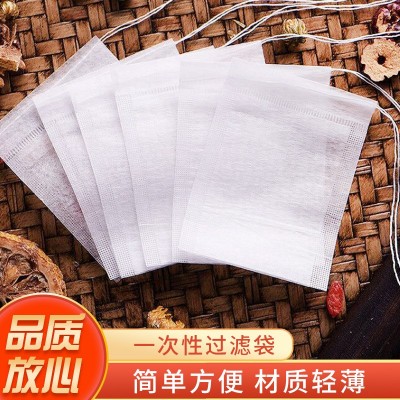 廠家批發(fā)反折茶包茶袋過(guò)濾茶葉包裝藥粉一次性抽繩泡茶袋
