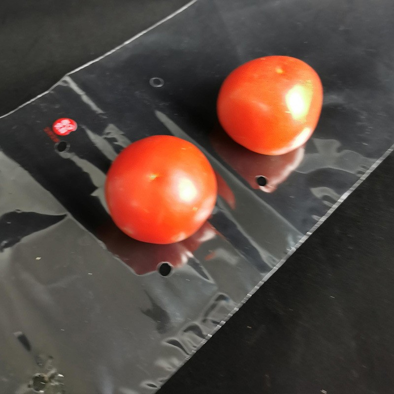 多孔生鮮蔬菜水果包裝袋 OPP 自封防霧平口袋通用透明玻璃塑料袋