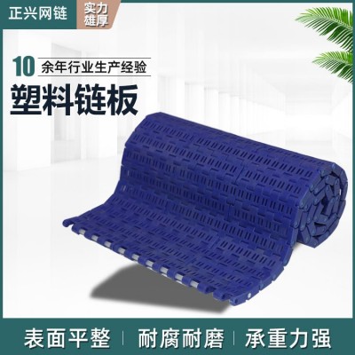 塑料鏈板食品級果蔬清洗尼龍輸送鏈板OPB洗碗機塑料轉(zhuǎn)彎鏈板廠家