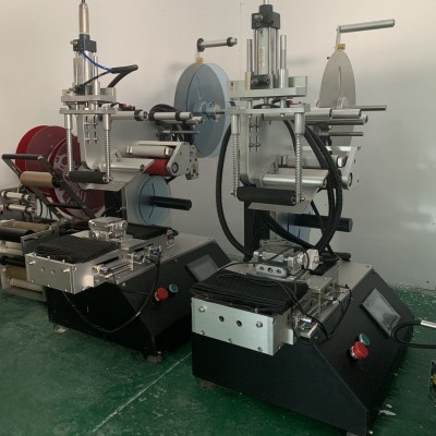 定制圓瓶方瓶扁瓶單面雙面一圈多功能半自動貼標機 半自動貼標機