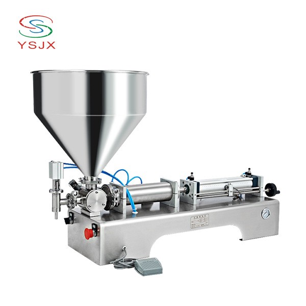 PVC膠水美縫劑玻璃膠小型半自動單頭定量灌裝機 氣動活塞式灌裝機