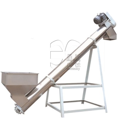 星誠廠家供應粉末顆粒混合物輸送設備不銹鋼螺旋上料機提升機