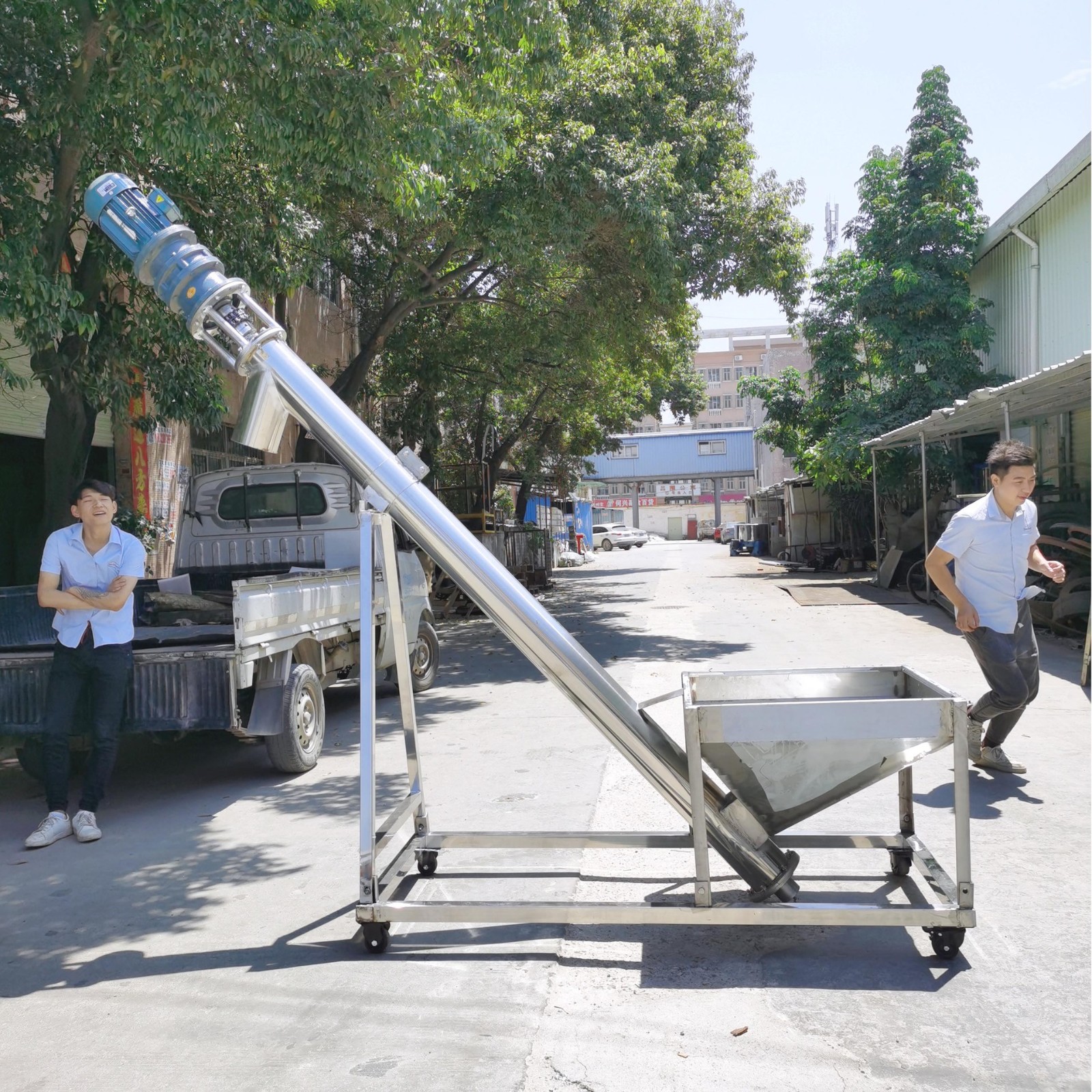 福建銷售 大小型螺旋上料機 新型不銹鋼提升機 玉米黃豆輸送機