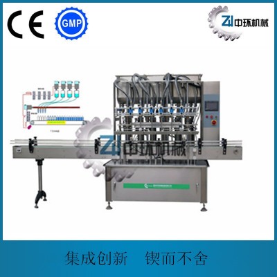 全自動(dòng)罐裝設(shè)備液體膏體旋蓋機(jī)辣椒醬料食用油類(lèi)灌裝機(jī)灌裝機(jī)械10