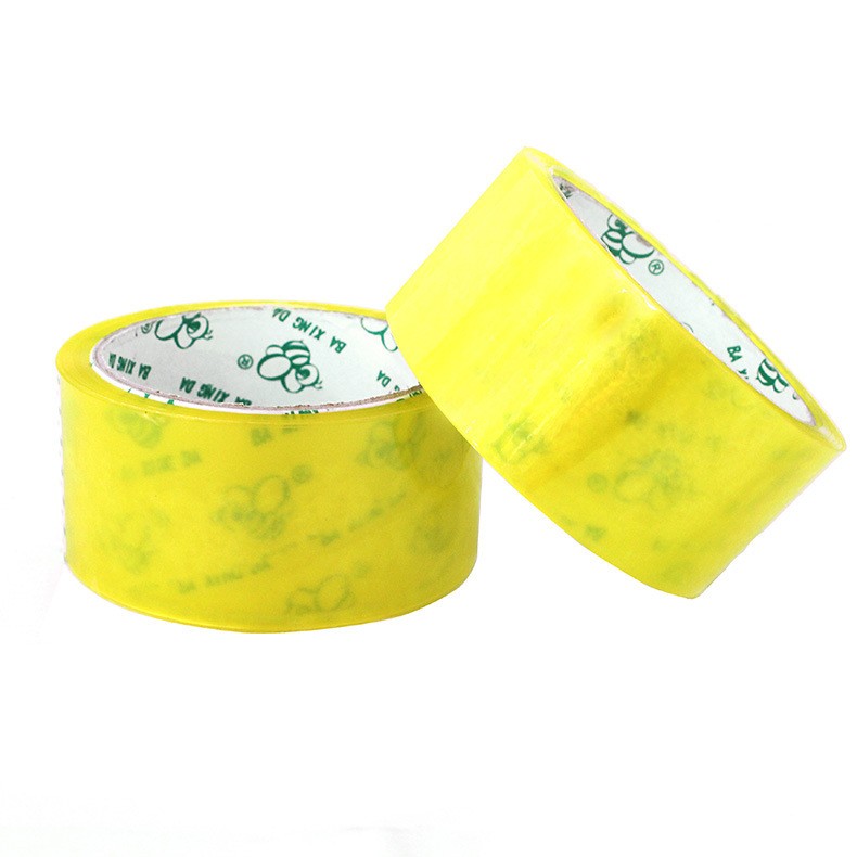 德粘堡膠粘帶4.5cm小蜜蜂膠帶透明封口膠廣州批發(fā)可印字45mm*30y