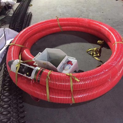 車載抽糧機散糧裝車吸糧機紅色軟管絞龍上料裝車倒糧軟管吸糧機