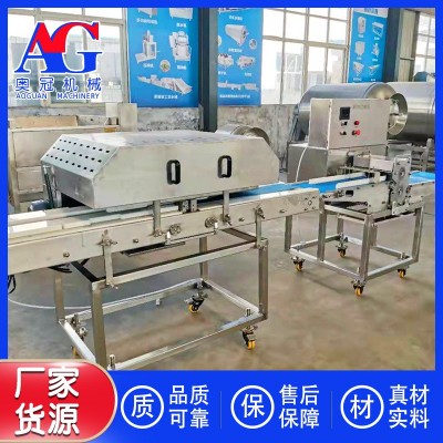 商用全自動肉類切片機 鮮肉切片設備 雞胸肉切片切條機 奧冠機械