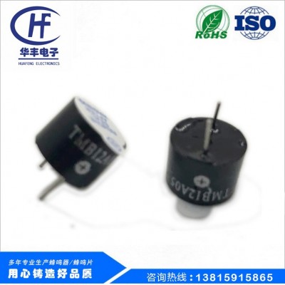 供應5V一體有源蜂鳴器12*9.5MM直流-TMB12A05  100PCS