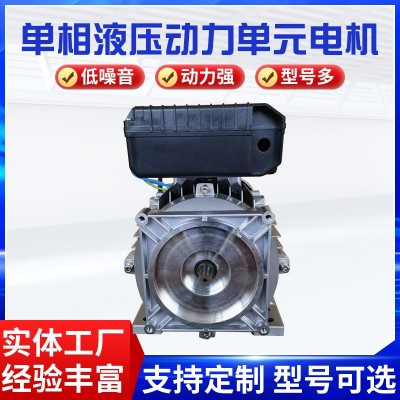 廠家供應單相異步電機液壓動力單元電機220V（國標全銅）  1個