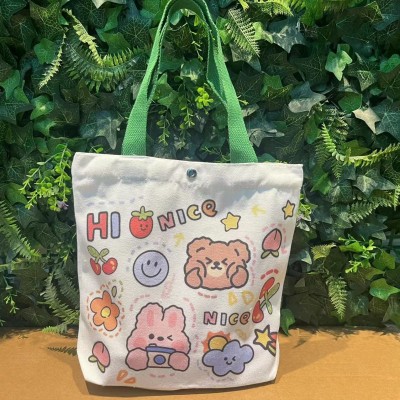 可愛創(chuàng)意伴手禮帆布袋幼兒園活動禮品周歲滿月跨境帆布包現(xiàn)貨批發(fā)