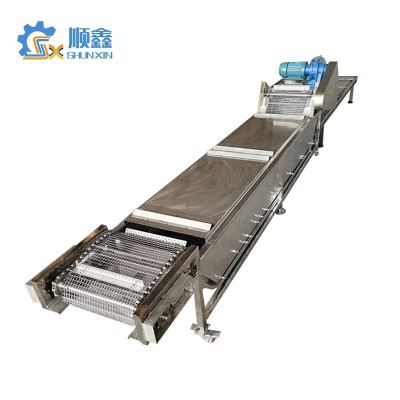 耐高溫五金件不銹鋼爬坡網帶輸送機 順鑫網鏈線
