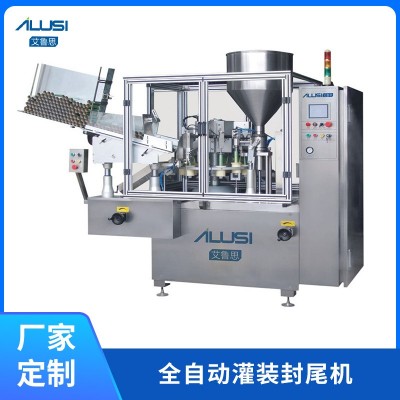 全自動(dòng)牙膏灌裝封尾機(jī) 高速軟管/鋁塑管灌裝洗面奶乳藥膏 灌裝設(shè)備